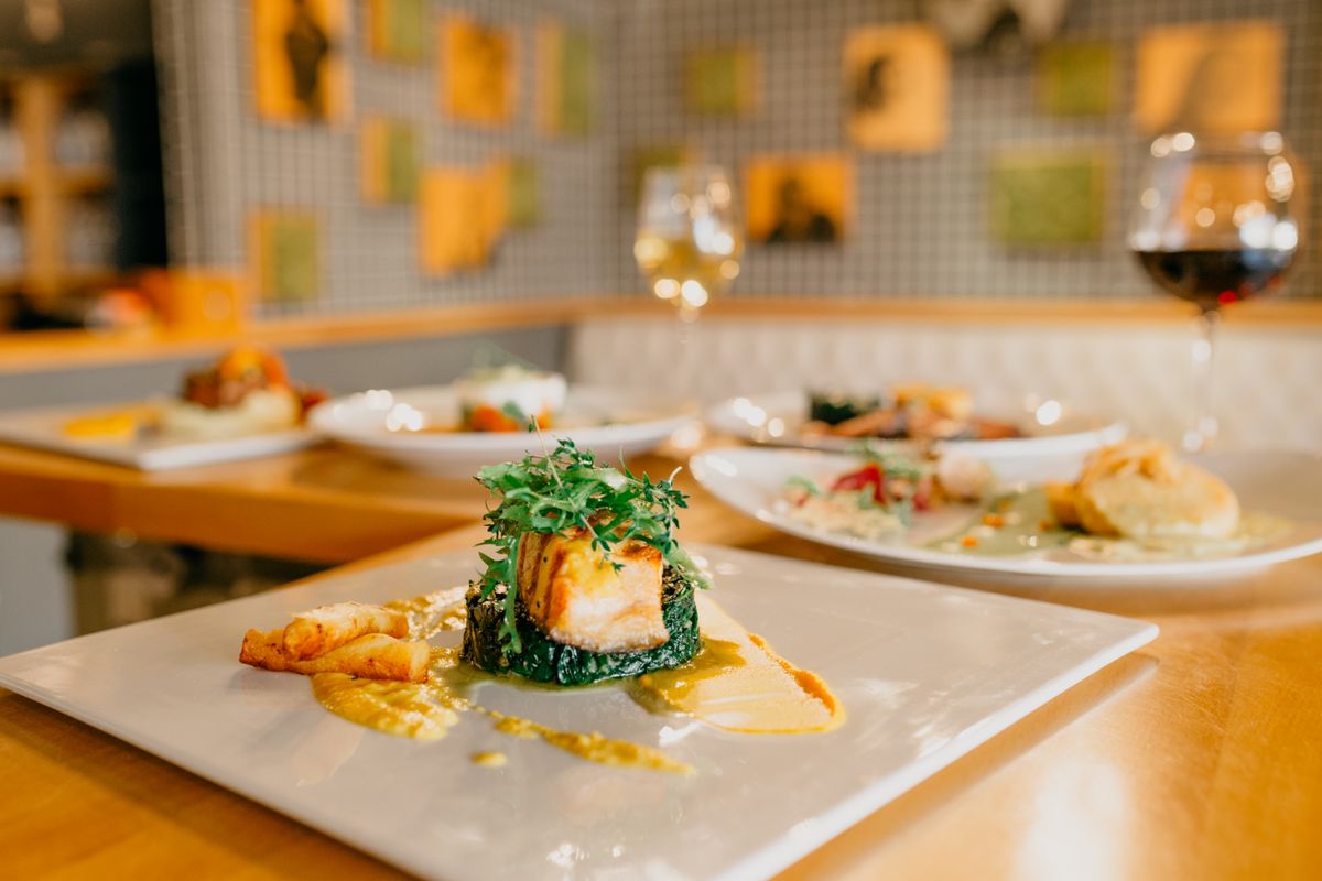 Wine pairing on an elegantly set table